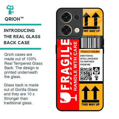 Handle With Care Glass Case for Oppo Reno8 5G