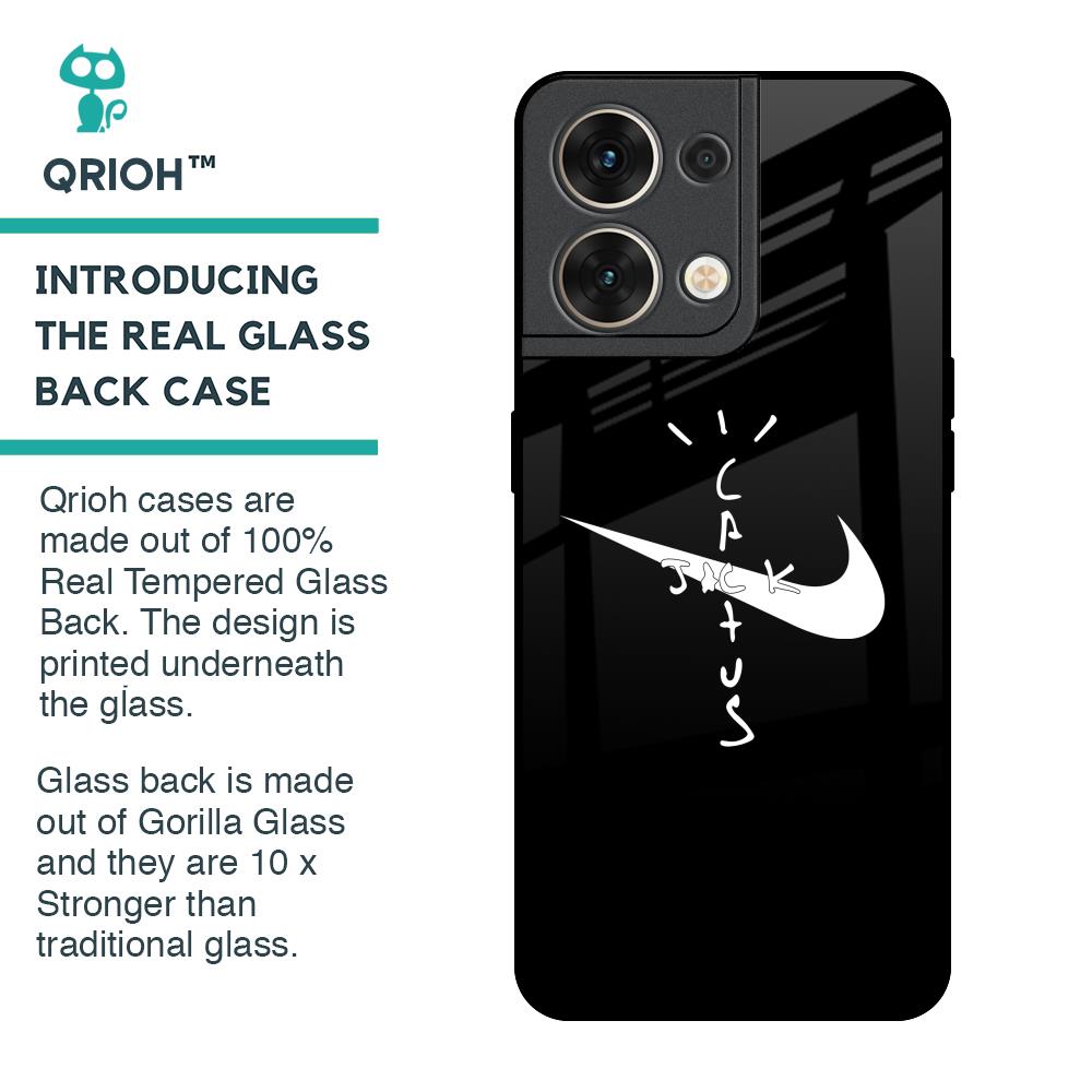 Jack Cactus Glass Case for Oppo Reno8 5G