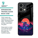 Retro Astronaut Glass Case for Oppo Reno8 5G