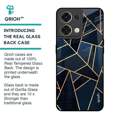 Abstract Tiles Glass Case for Oppo Reno8 5G