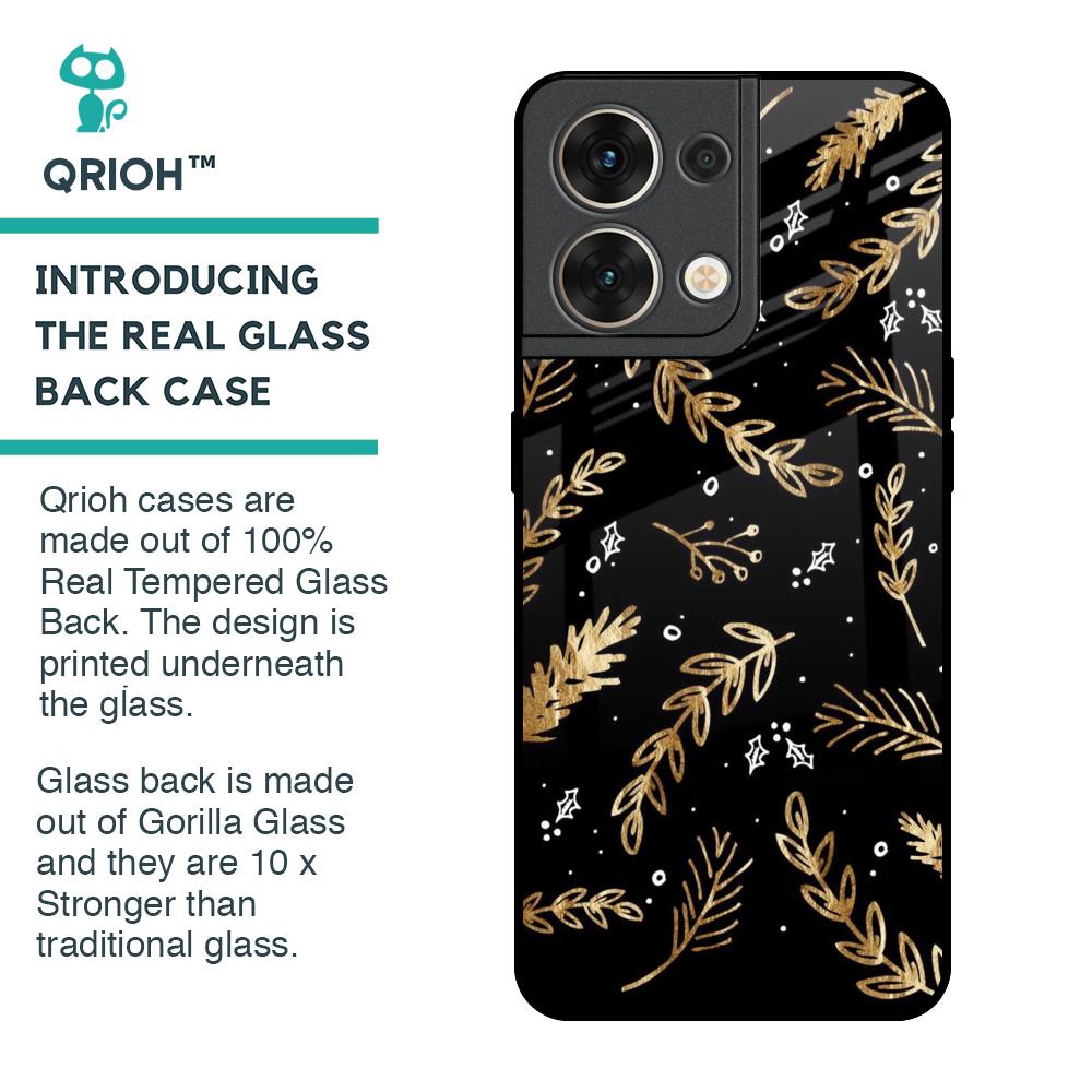 Autumn Leaves Glass Case for Oppo Reno8 5G