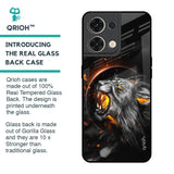 Aggressive Lion Glass Case for Oppo Reno8 5G