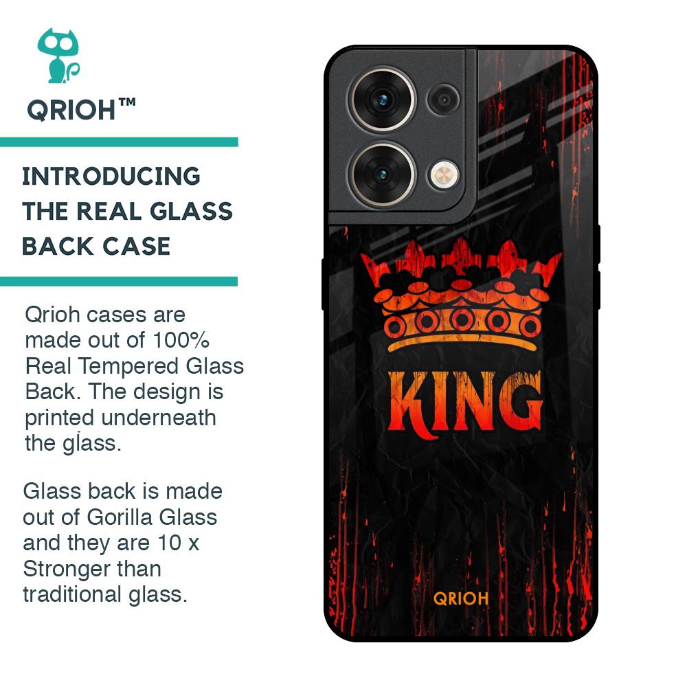 Royal King Glass Case for Oppo Reno8 5G