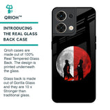Anime Red Moon Glass Case for Oppo Reno8 5G
