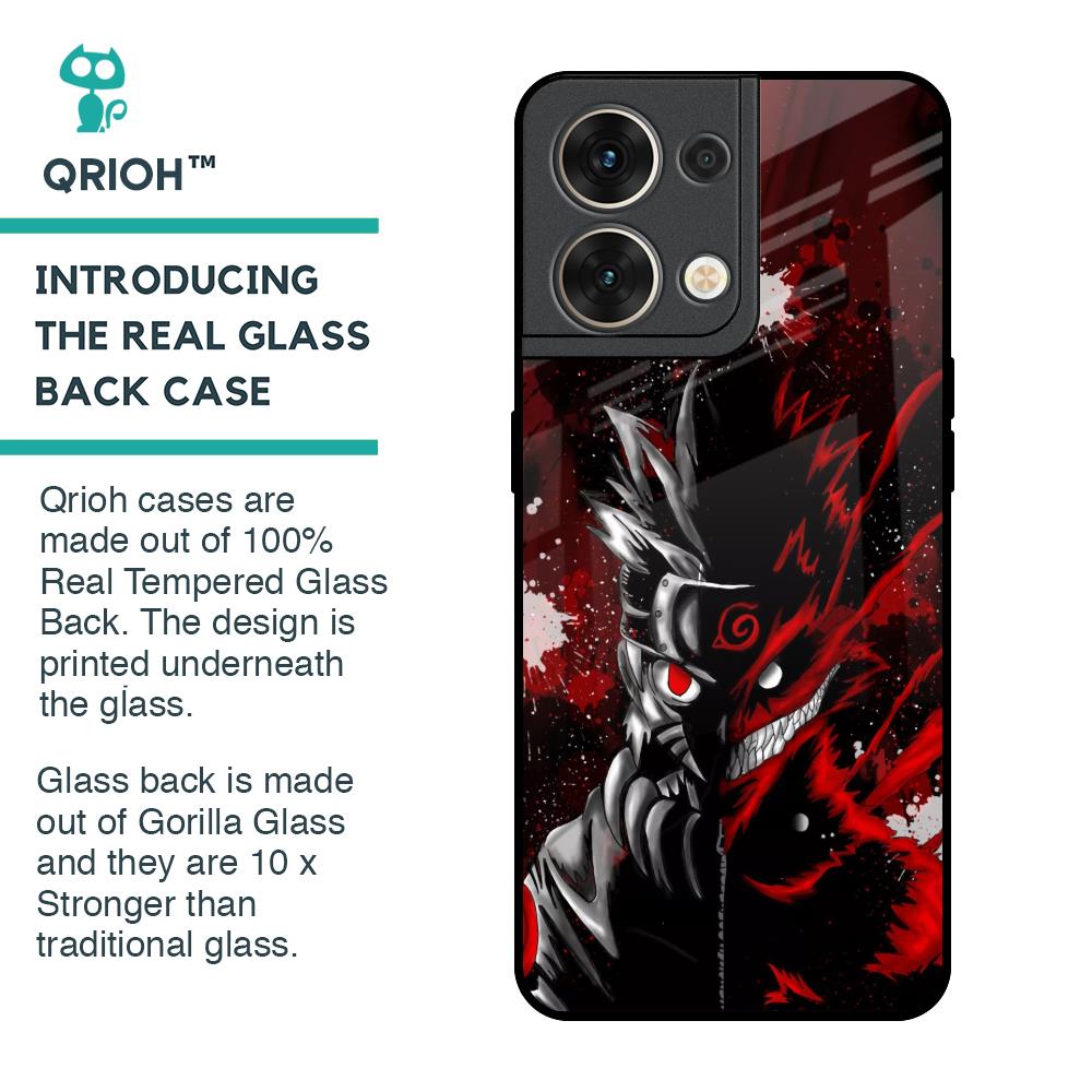 Dark Character Glass Case for Oppo Reno8 5G