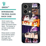 Anime Eyes Glass Case for Oppo Reno8 5G