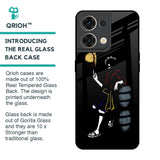 Luffy Line Art Glass Case for Oppo Reno8 5G