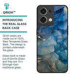 Blue Cool Marble Glass Case for Oppo Reno8 5G