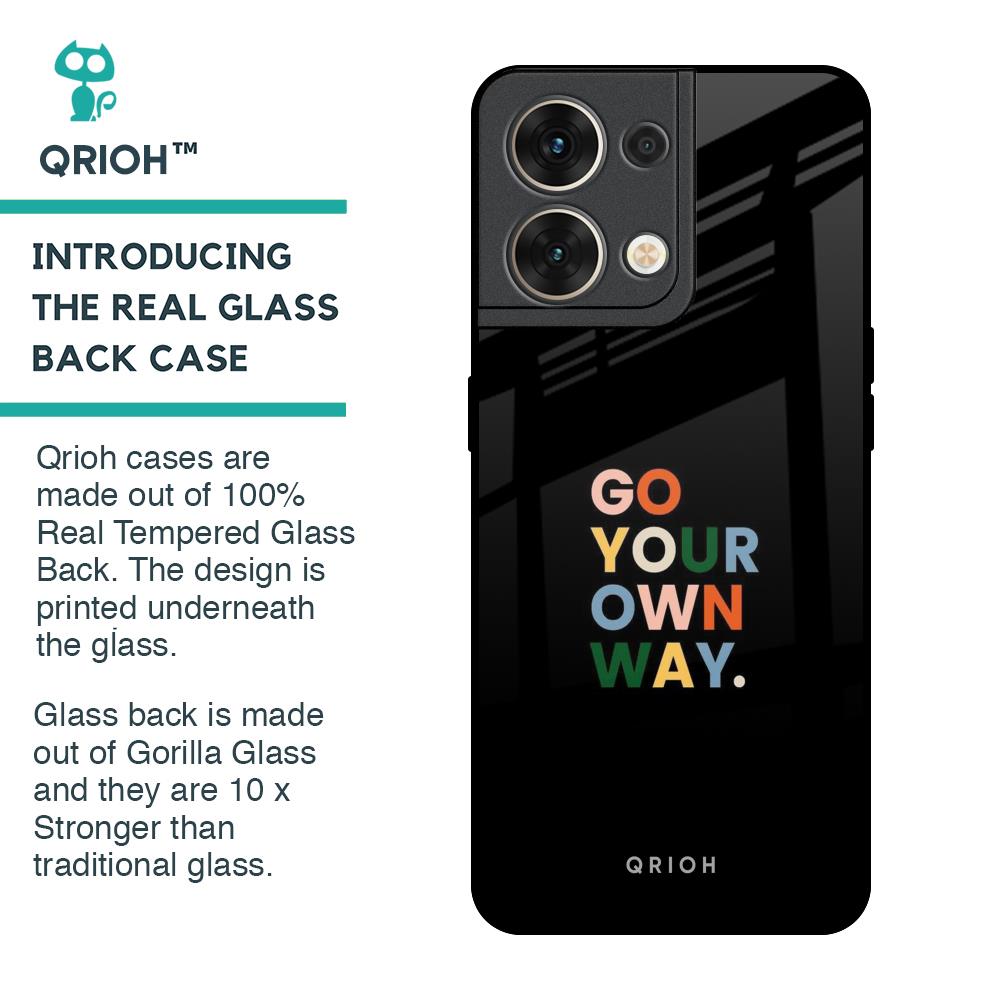 Go Your Own Way Glass Case for Oppo Reno8 5G