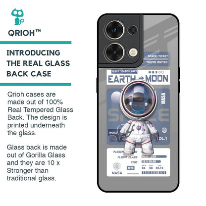 Space Flight Pass Glass Case for Oppo Reno8 5G