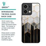 Tricolor Pattern Glass Case for Oppo Reno8 5G