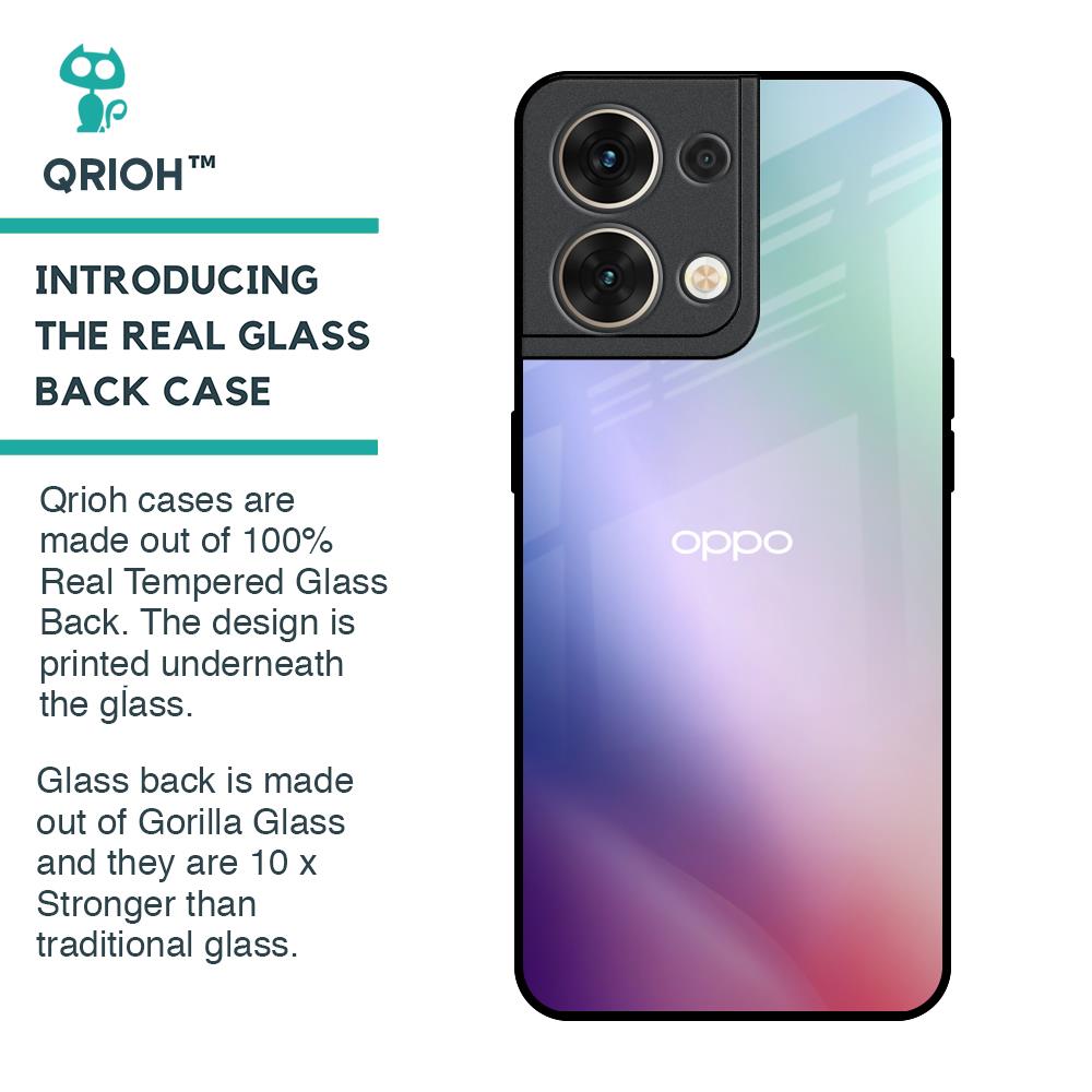 Abstract Holographic Glass Case for Oppo Reno8 5G