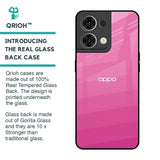 Pink Ribbon Caddy Glass Case for Oppo Reno8 5G