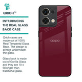 Classic Burgundy Glass Case for Oppo Reno8 5G