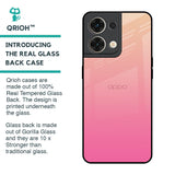 Pastel Pink Gradient Glass Case For Oppo Reno8 5G