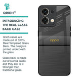 Grey Metallic Glass Case For Oppo Reno8 5G