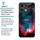 Brush Art Glass Case For Oppo Reno8 5G