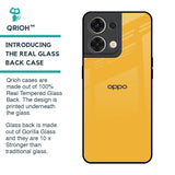 Fluorescent Yellow Glass case for Oppo Reno8 5G