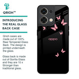 Fly Butterfly Glass Case for Oppo Reno8 5G