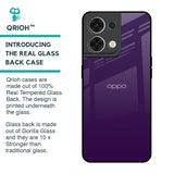 Dark Purple Glass Case for Oppo Reno8 5G
