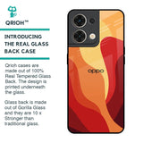 Magma Color Pattern Glass Case for Oppo Reno8 5G