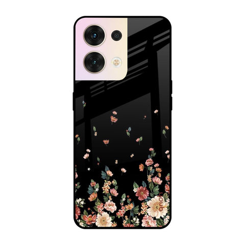 Floating Floral Print Oppo Reno8 5G Glass Cases & Covers Online