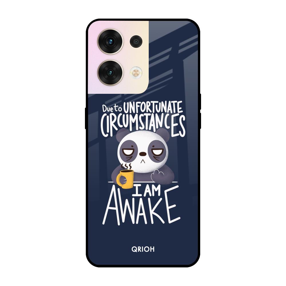 Struggling Panda Oppo Reno8 5G Glass Cases & Covers Online