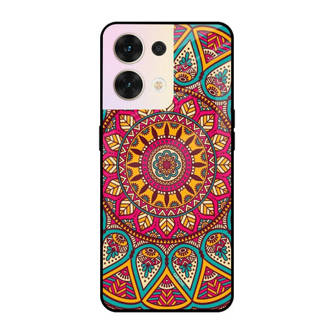 Elegant Mandala Oppo Reno8 5G Glass Cases & Covers Online