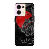 Red Moon Tiger Oppo Reno8 5G Glass Cases & Covers Online