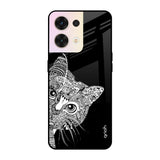 Kitten Mandala Oppo Reno8 5G Glass Cases & Covers Online