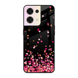 Heart Rain Fall Oppo Reno8 5G Glass Cases & Covers Online