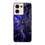 Techno Color Pattern Oppo Reno8 5G Glass Cases & Covers Online