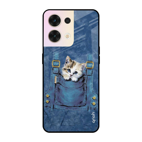 Kitty In Pocket Oppo Reno8 5G Glass Cases & Covers Online