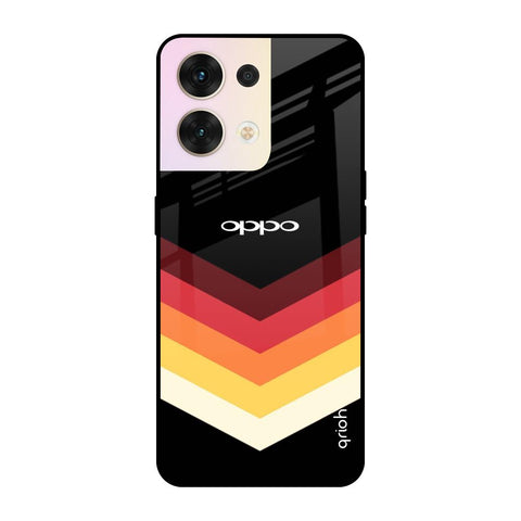 Abstract Arrow Pattern Oppo Reno8 5G Glass Cases & Covers Online