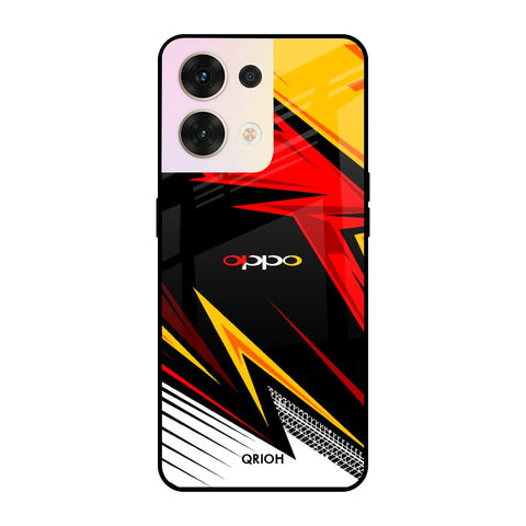Race Jersey Pattern Oppo Reno8 5G Glass Cases & Covers Online