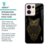 Golden Owl Glass Case for Oppo Reno8 5G