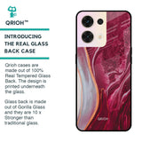 Crimson Ruby Glass Case for Oppo Reno8 5G