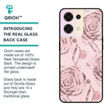 Shimmer Roses Glass case for Oppo Reno8 5G