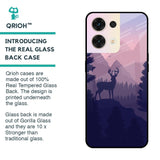 Deer In Night Glass Case For Oppo Reno8 5G