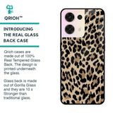 Leopard Seamless Glass Case For Oppo Reno8 5G