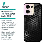 Dark Abstract Pattern Glass Case For Oppo Reno8 5G