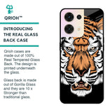 Angry Tiger Glass Case For Oppo Reno8 5G