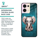 Adorable Baby Elephant Glass Case For Oppo Reno8 5G