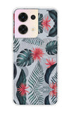 Retro Floral Leaf Oppo Reno8 5G Back Cover