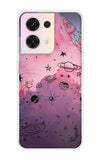 Space Doodles Art Oppo Reno8 5G Back Cover