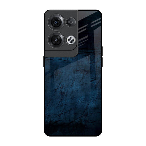Dark Blue Grunge Oppo Reno8 Pro 5G Glass Back Cover Online