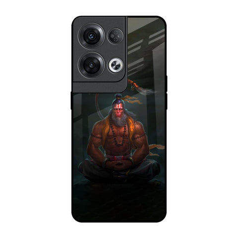 Lord Hanuman Animated Oppo Reno8 Pro 5G Glass Back Cover Online