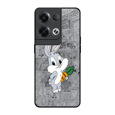 Cute Baby Bunny Oppo Reno8 Pro 5G Glass Back Cover Online