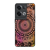 Floral Mandala Oppo Reno8 Pro 5G Glass Back Cover Online