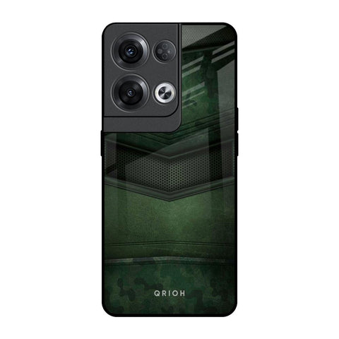 Green Leather Oppo Reno8 Pro 5G Glass Back Cover Online